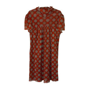 Sweet Pea by Stacy Frati Girls Dress Medium Mid Century Geometric Pattern Mesh